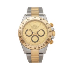 Rolex Daytona Zenith Stainless Steel And 18k Yellow Gold 16523 Wristwatch