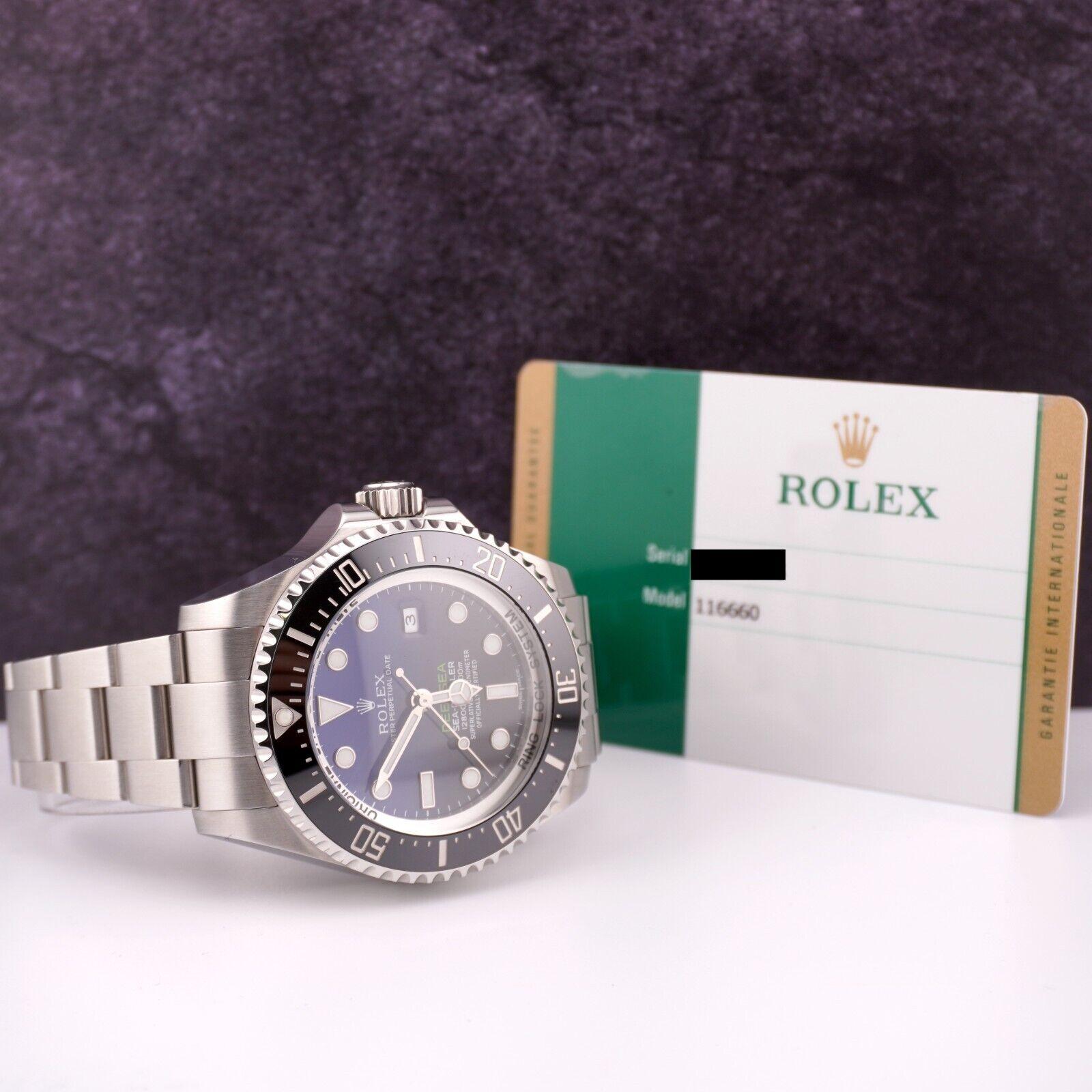 Rolex Deep Sea-Dweller Date 44mm 'James Cameron' Blue Steel Oyster Watch 116660 For Sale 4