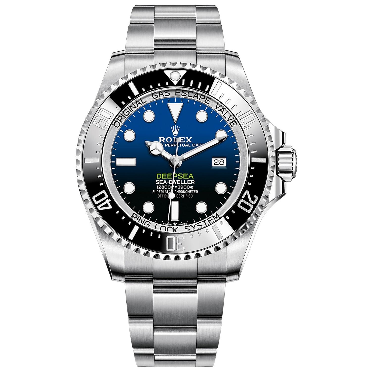 Rolex Deepsea Blue Dial Automatic Men's Stainless Steel Oyster Watch 126660-0002