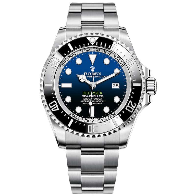 Rolex Deepsea Blue Dial Automatic Men's Stainless Steel Oyster Watch ...