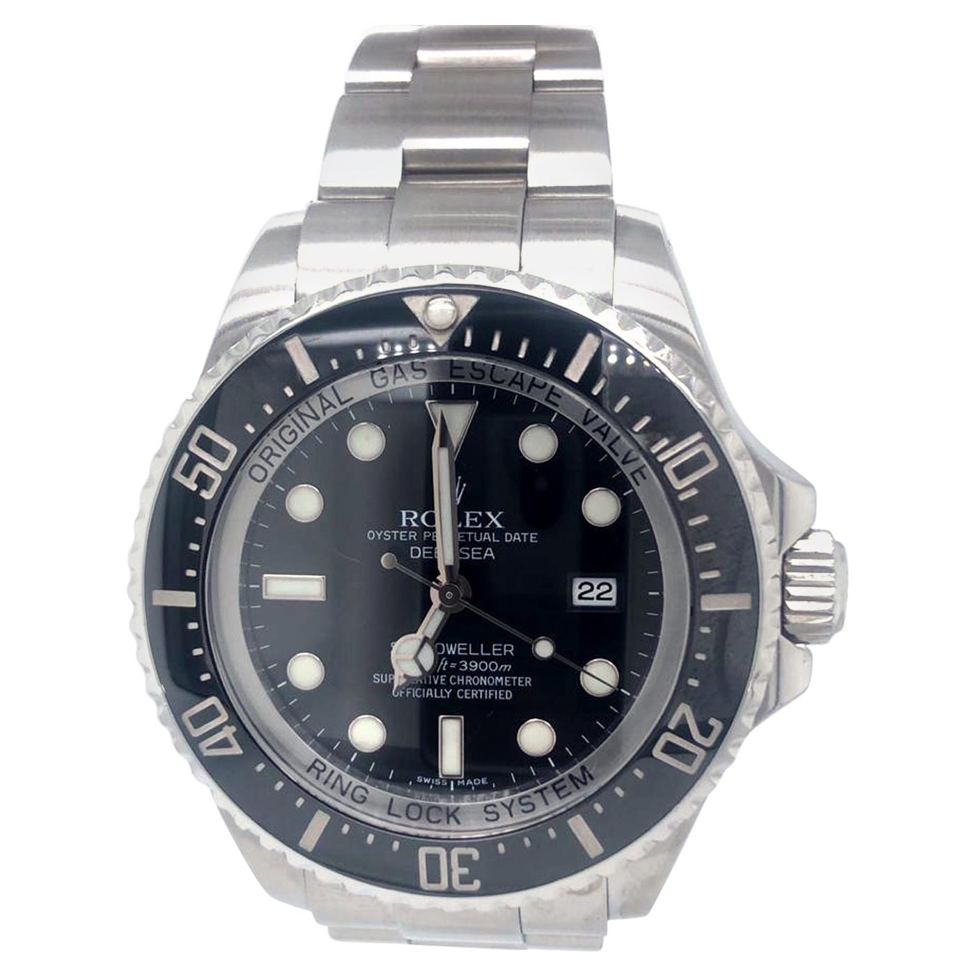 Rolex Deepsea Sea-Dweller 116660 Stainless Steel Black Ceramic Dial Watch