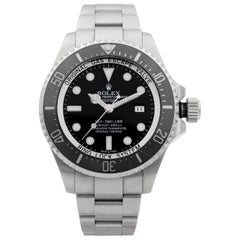 Used Rolex Deepsea Sea-Dweller Steel Black Dial Automatic Men's Watch 116660