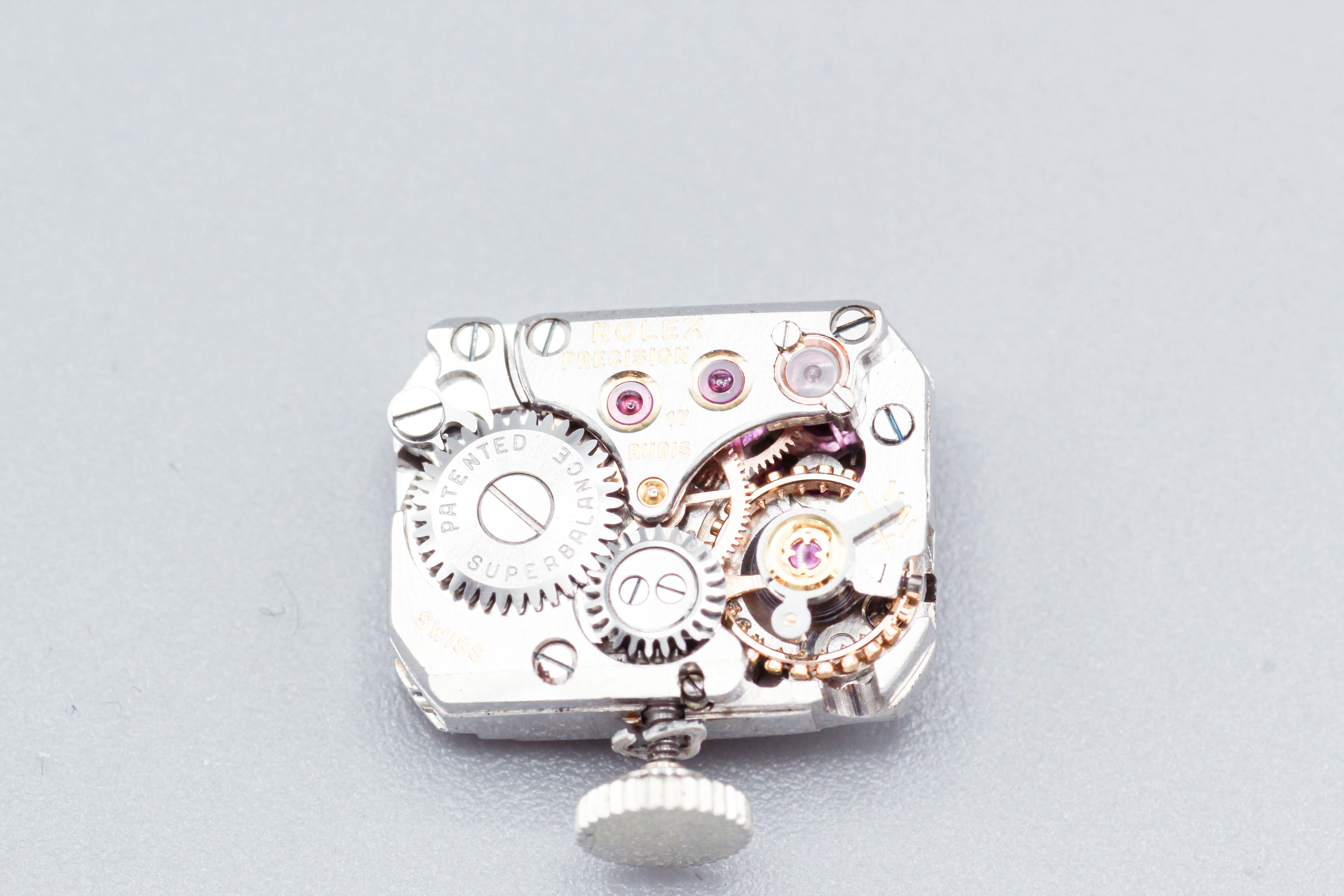 Rolex Diamond 18k White Gold Watch Ring 3