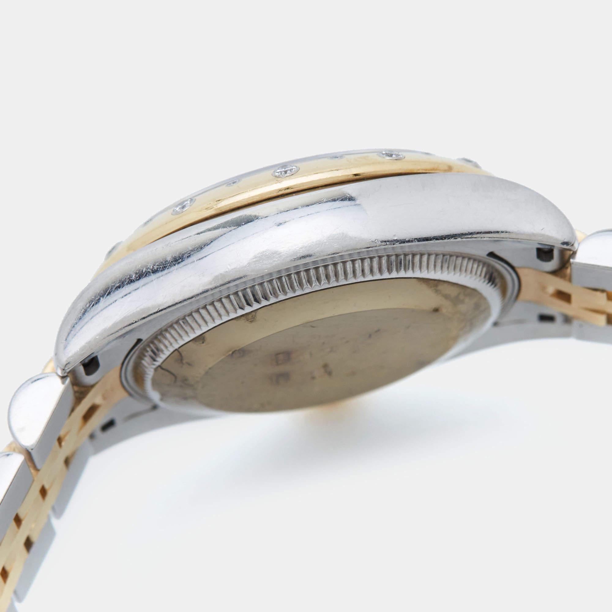 Rolex Diamond 18K Yellow Gold Stainless Steel Datejust Women's Wristwatch 31 mm 5