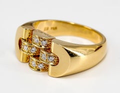 Rolex Diamond and Yellow Gold Ring