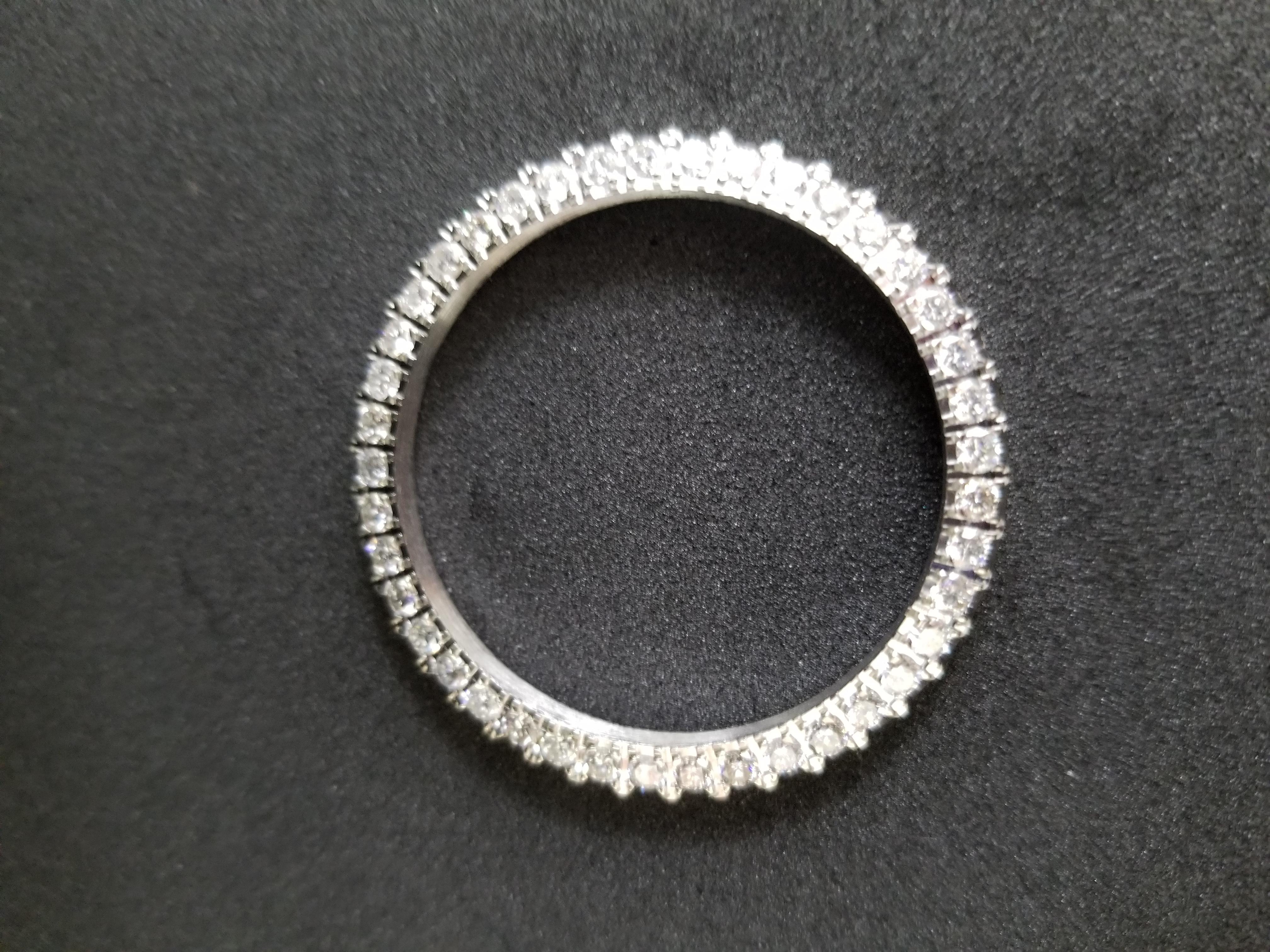 Round Cut 2.83 Carats Rolex Diamond Bezel Stainless Steel 40 MM