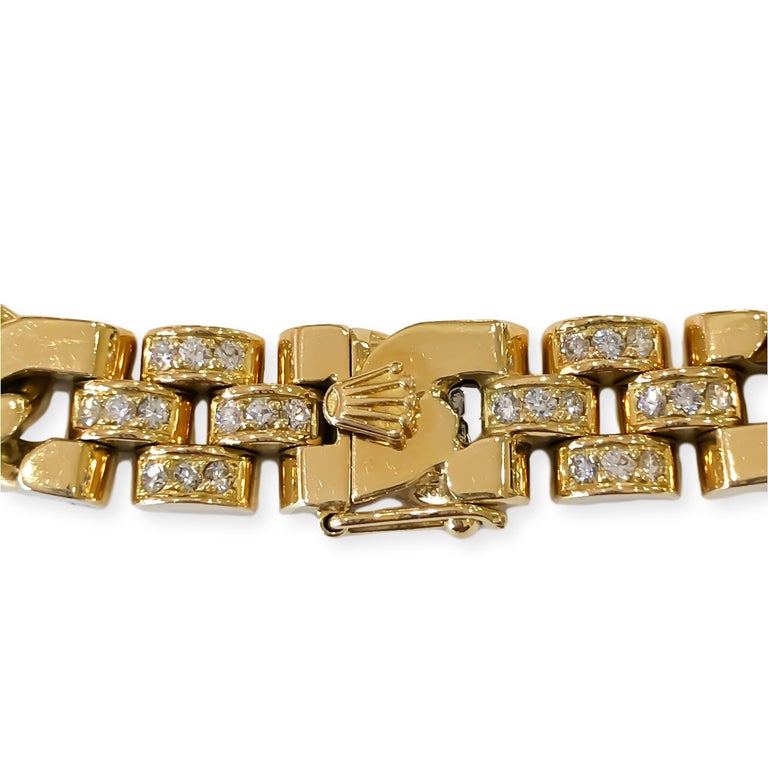 Gold rolex chain necklace clearance