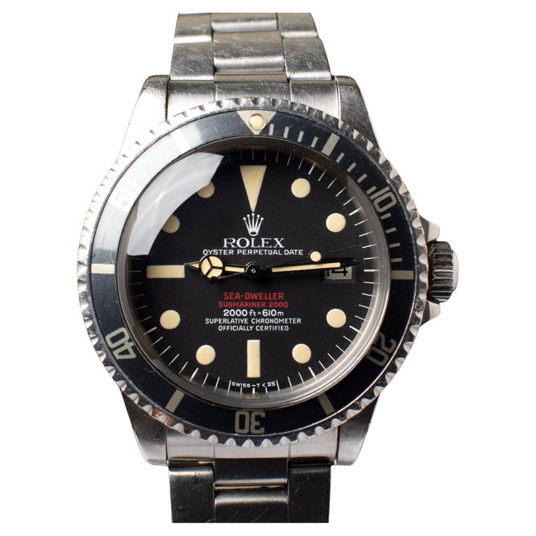 Rolex Double Sea-Dweller Mk IV 1665 Steel Automatic Watch, 1973 For Sale at 1stDibs | price, how much rolex submariner, dweller submariner 2000