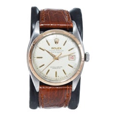 Rolex Early Datejust Steel and Rose Gold with Original Dial from 1950