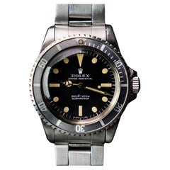 Rolex Early Submariner Matte Dial 5513 Steel Automatic Watch, 1968