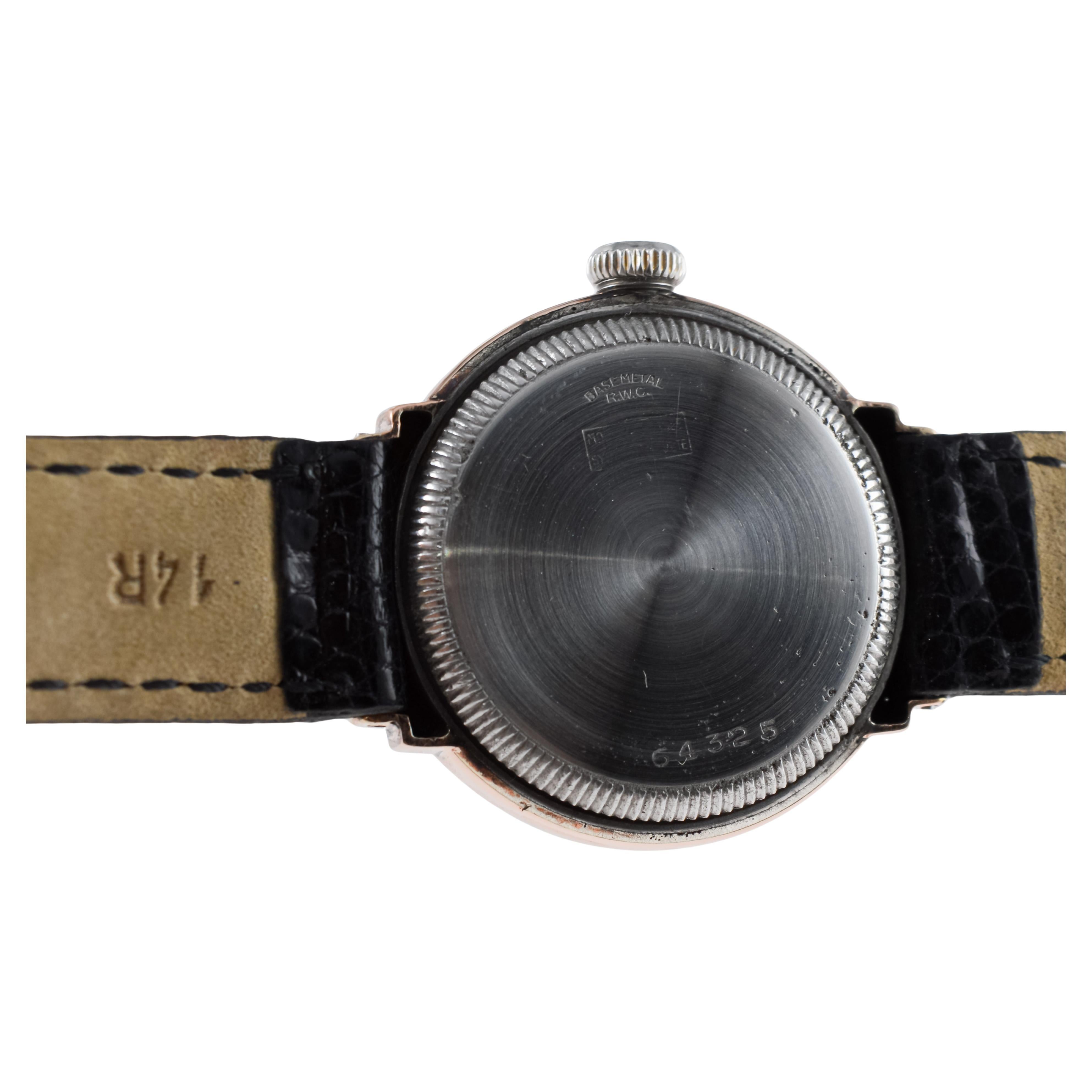 Rolex Egyptian Rose Gold & Steel Oyster with Factory Original Dial circa 1938 For Sale 11