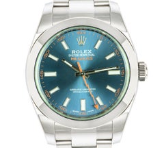 Used Rolex Electric Z-Blue Dial Milgauss 116400GV Watch Under Warranty