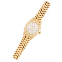 ROLEX Estate 18k Lady Datejust Wristwatch