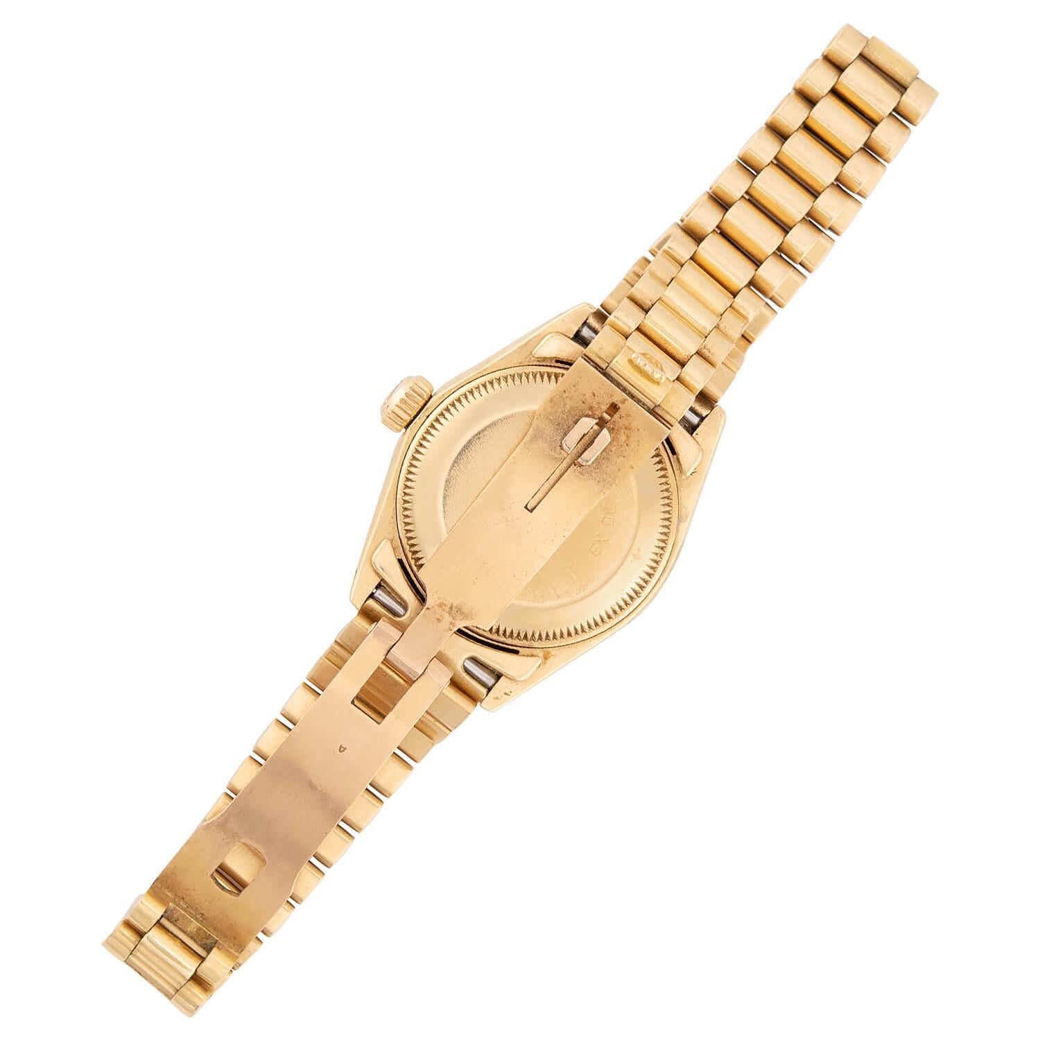 Rolex Estate 18k Lady Datejust Orologio da polso In condizioni buone in vendita a Narberth, PA