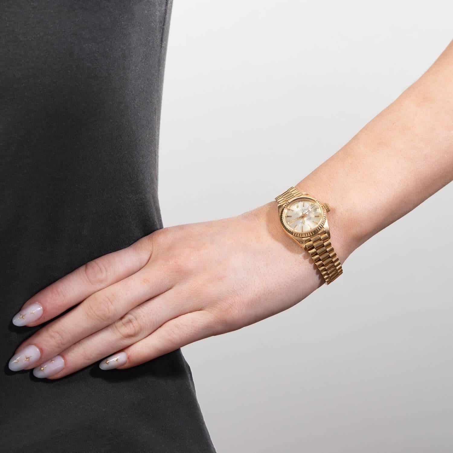 Rolex Estate 18k Lady Datejust Orologio da polso in vendita 4