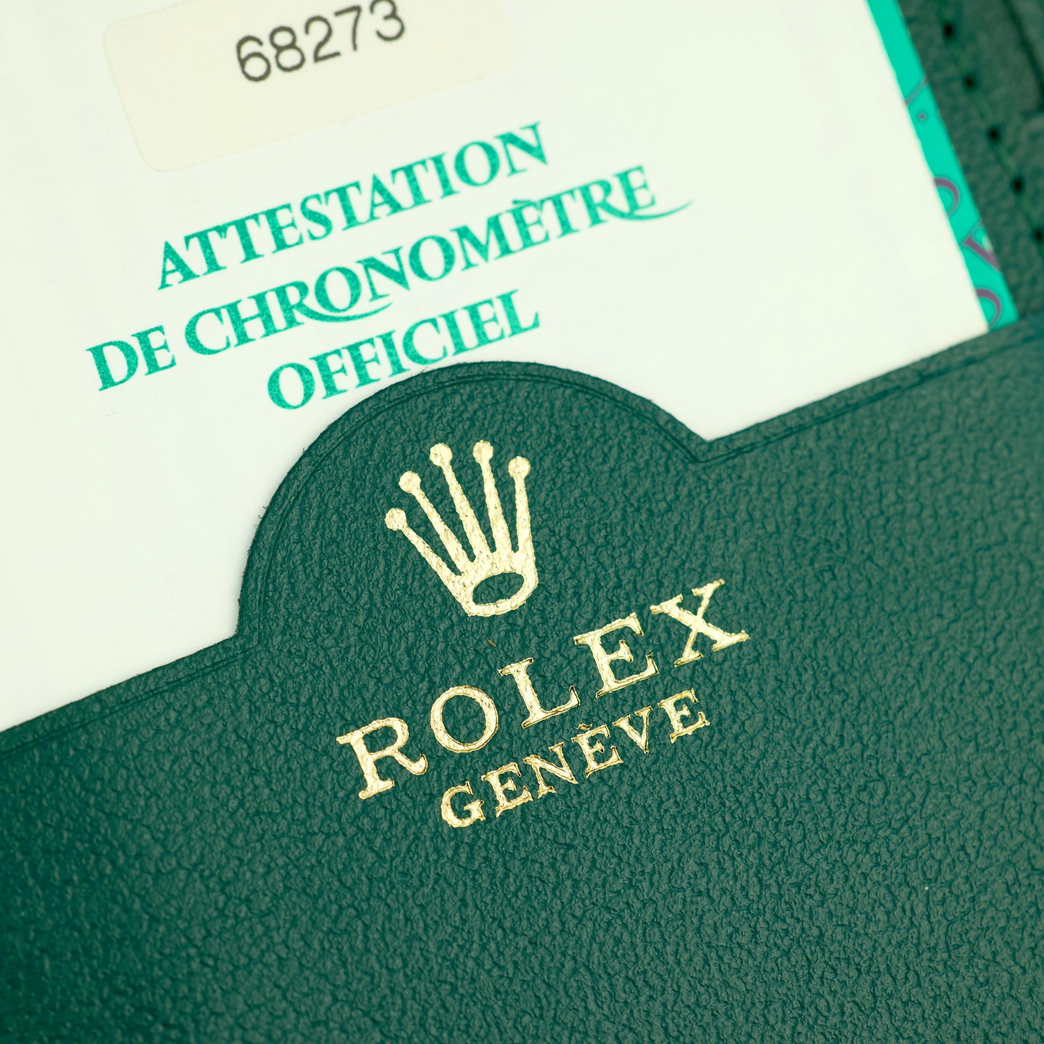 ROLEX Estate 18K/Stainless Steel Lady Datejust Wristwatch For Sale 2