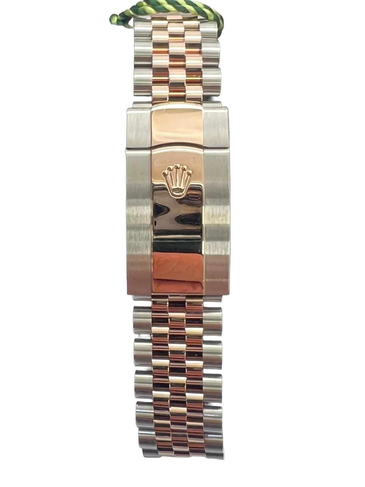 Rolex Everose Datejust 36 Uhr Fluted Beze 126231 Motiv neu im Zustand „Neu“ im Angebot in New York, NY