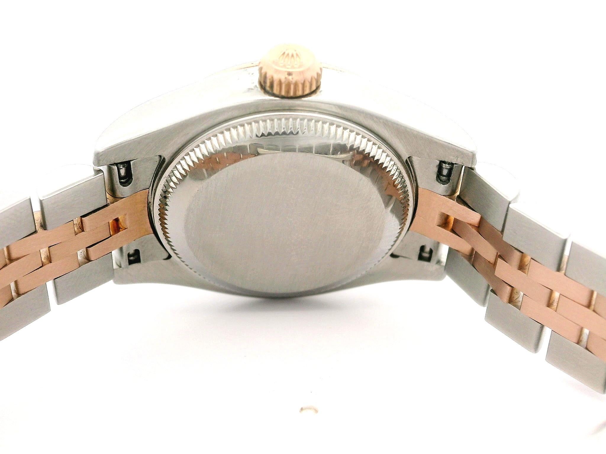 Donna Rolex Everose Gold & Steel Lady Datejust 26mm Jubilee Bracelet Watch Ref. 179171