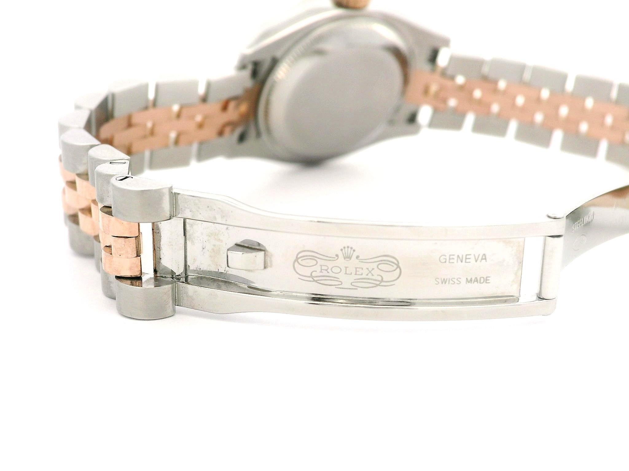 Rolex Everose Gold & Steel Lady Datejust 26mm Jubilee Bracelet Watch Ref. 179171 1
