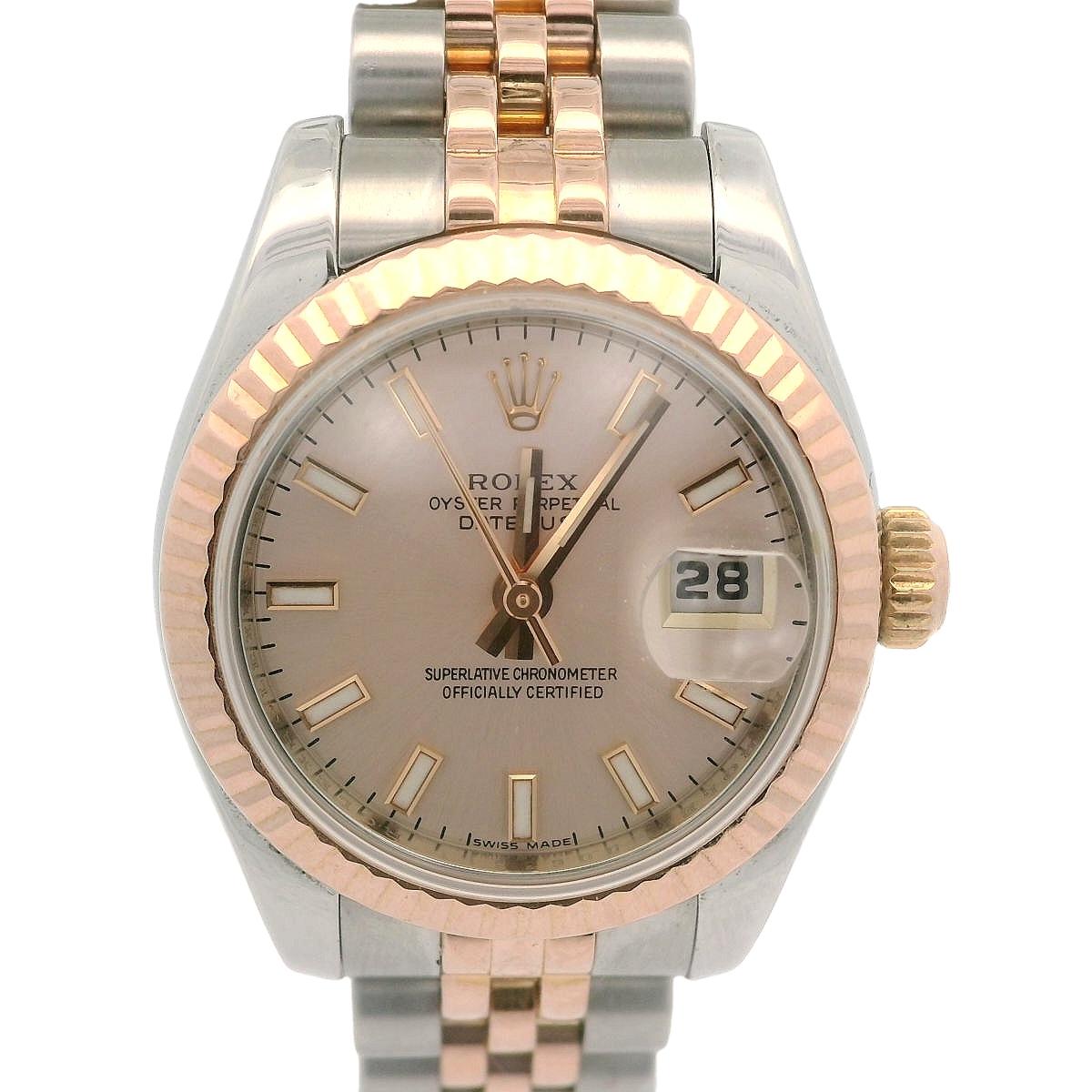 Rolex Everose Gold & Steel Lady Datejust 26mm Jubilee Bracelet Watch Ref. 179171 3