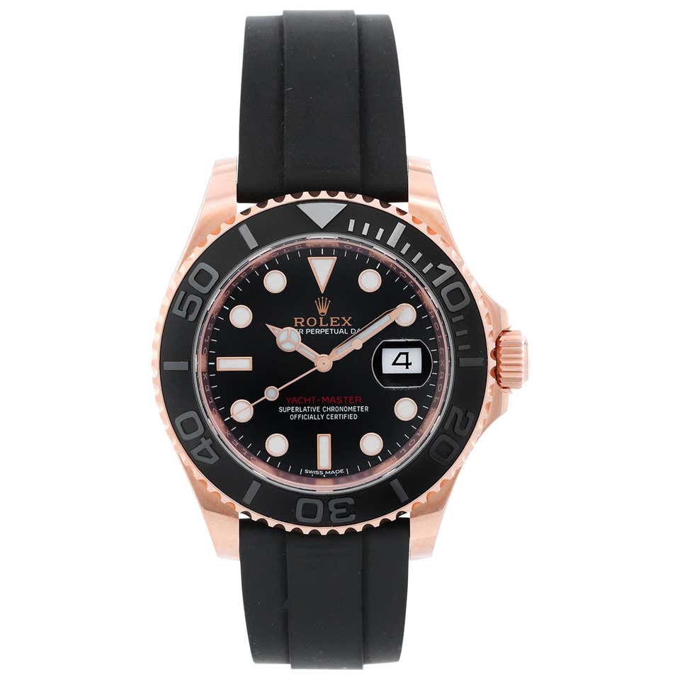 Rolex Yacht-Master 18k Everose Gold Men's Watch 268655 at 1stDibs