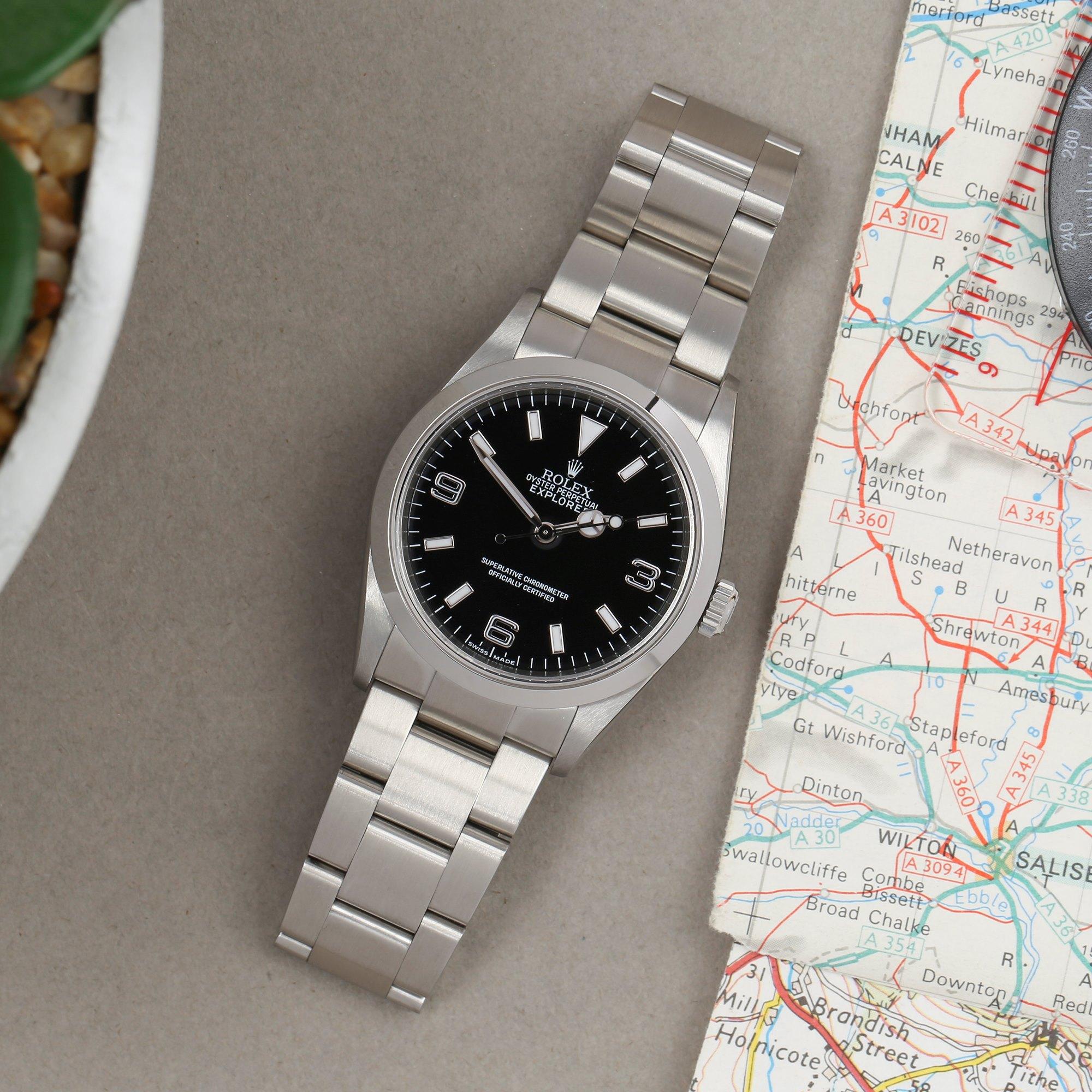 Rolex Explorer 0 114270 Men Stainless Steel 'Engraved Rehaut' Watch 3