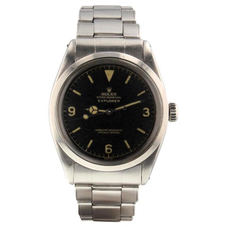 Rolex Explorer 1016 Millimeters Black Dial Certified And