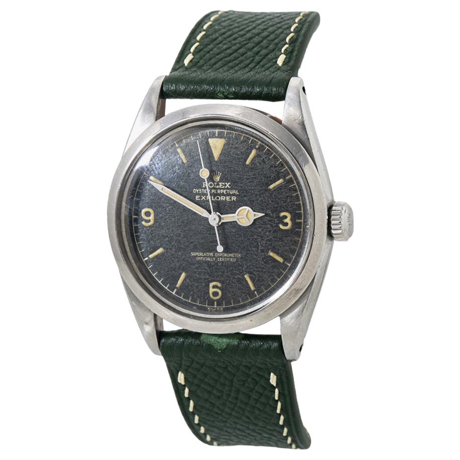 Rolex Explorer 1016 Tropical Gilt Chapter Ring Dial Automatic Mens Watch For Sale