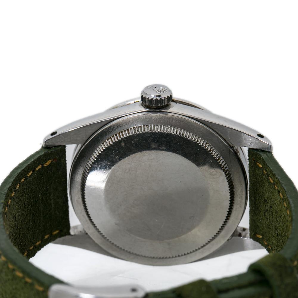 Contemporary Rolex Explorer 1016 Tropical Gilt Dial Automatic Mens Watch For Sale