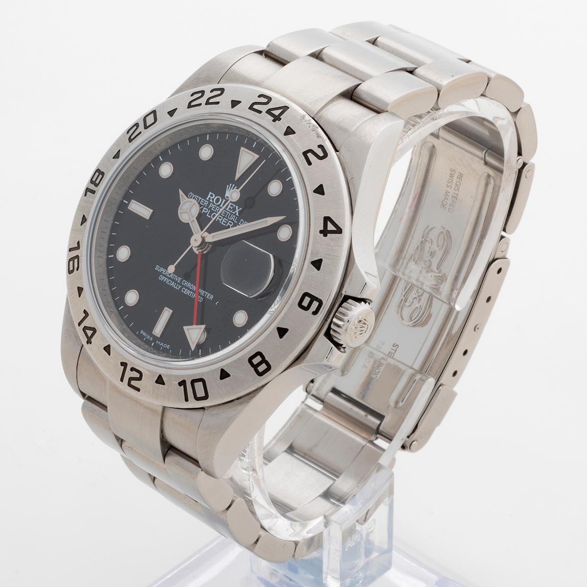 Women's or Men's Rolex Explorer II Wristwatch Ref 16570, 40mm Case, 3186 movement, Yr 2010.