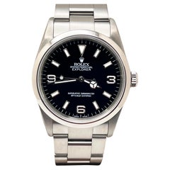 Rolex Explorer 114270 Quadrante nero 36mm Steele