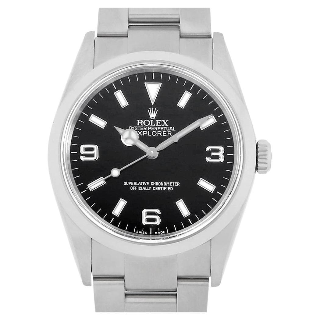 Rolex Explorer 114270 Black Dial D Serial, Pre-Owned Men's Watch