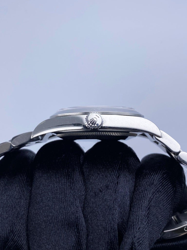 Rolex Explorer 114270 Engraved Men's Watch Box and Papers For Sale at