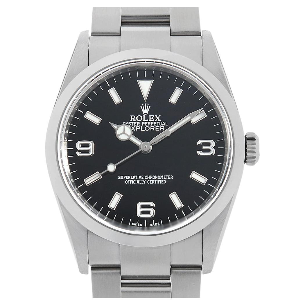 Rolex Explorer 114270 Men's Black Dial M-Series, Authentic Pre-Owned Watch