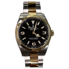 Rolex Explorer 124273 36mm Black Dial 18K Yellow Gold Stainless Box Paper 2022