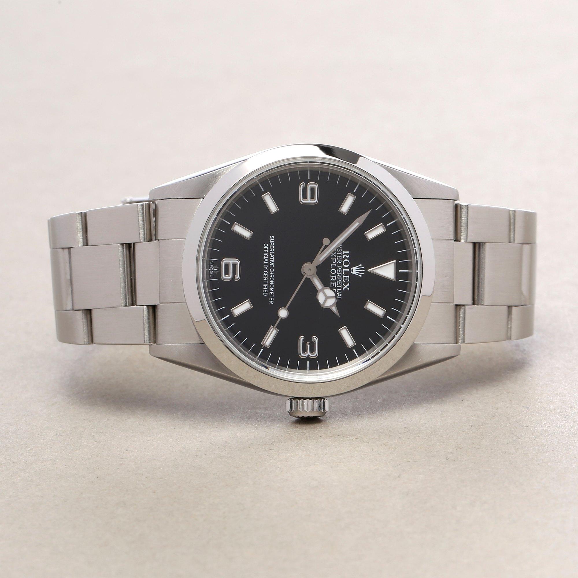 Rolex Explorer 14270 Men's Stainless Steel Watch In Excellent Condition In Bishops Stortford, Hertfordshire