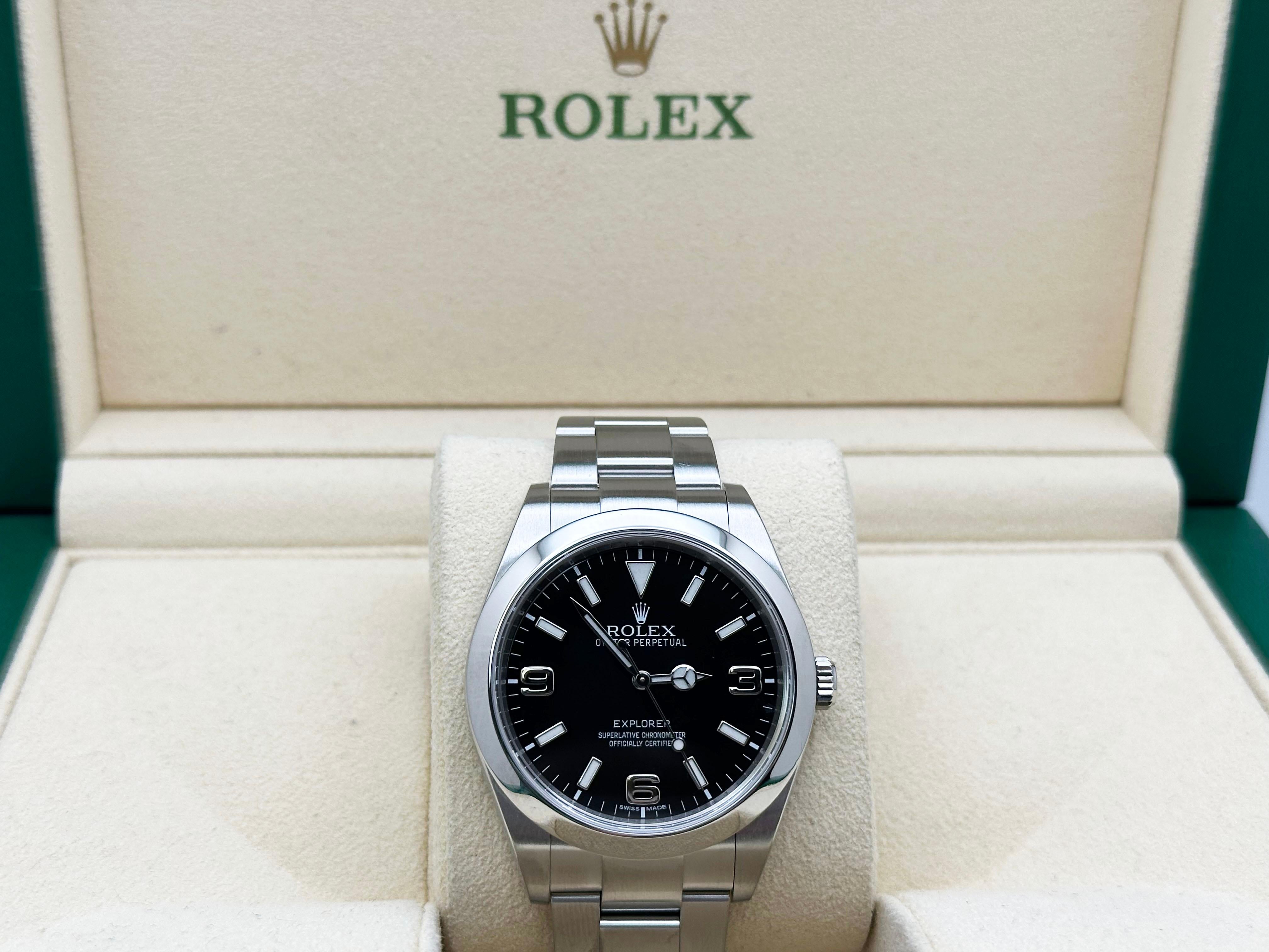 Rolex Explorer 214270 39mm Mark 1 Quadrante Steele In condizioni ottime in vendita a San Diego, CA