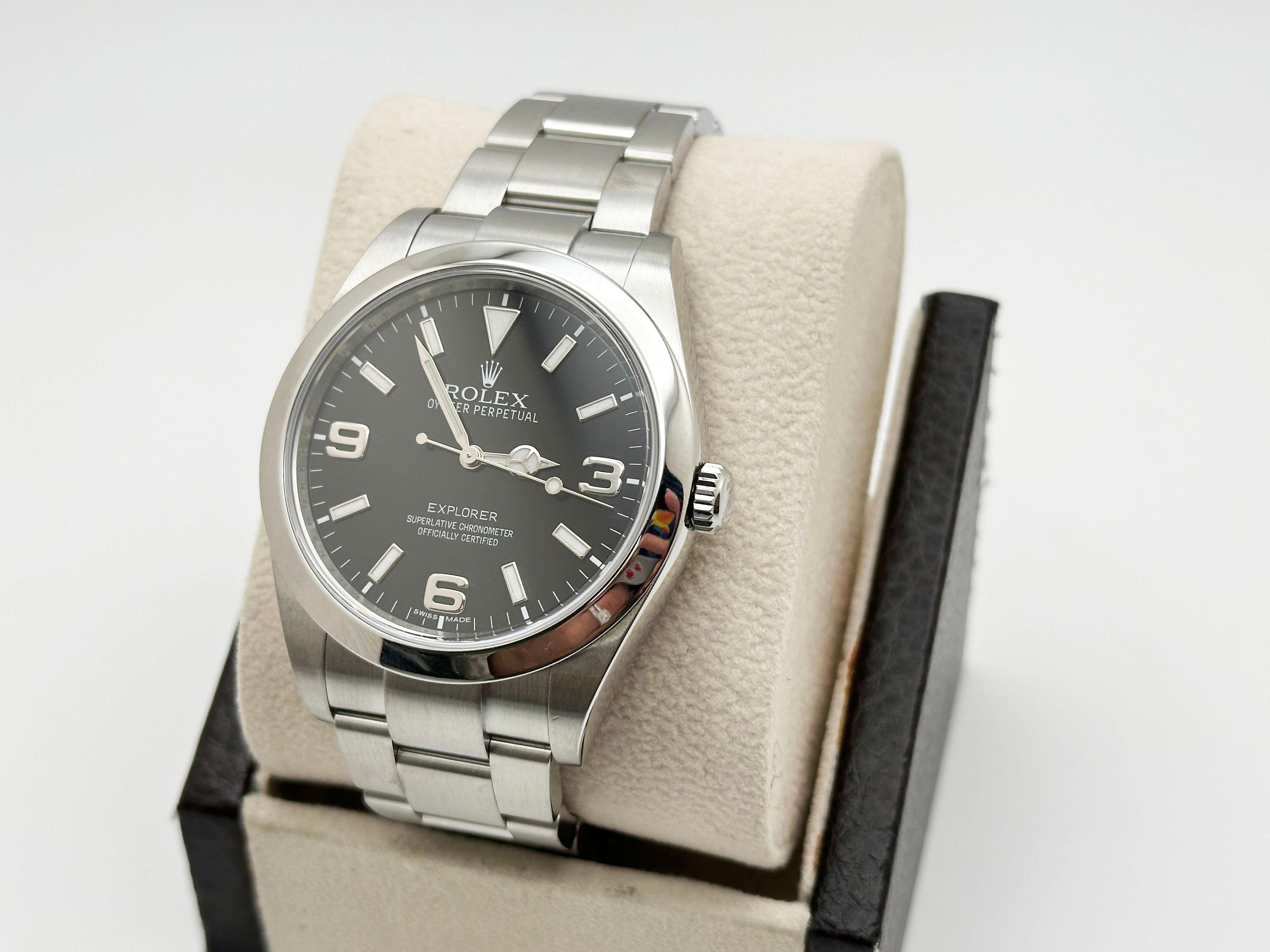 Rolex Explorer 214270 39mm Mark 1 Quadrante Steele in vendita 1
