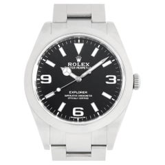 Used Rolex Explorer 214270, White 369, Black Dial, Random No, Pre-Owned Men's Watch