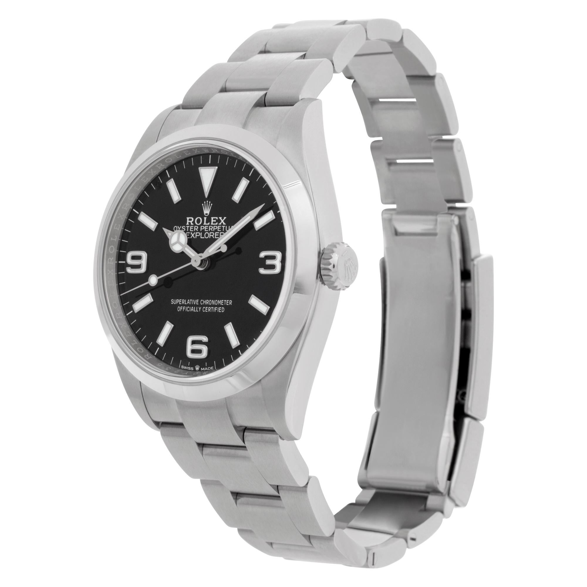 NEW 2021 Rolex Explorer in stainless steel. Auto w/ sweep seconds. 36 mm case size. With papers. **Bank wire only at this price** Ref 124270. Circa 2021. Fine Pre-owned Rolex Watch.

Certified preowned Sport Rolex Explorer 124270 watch is made out