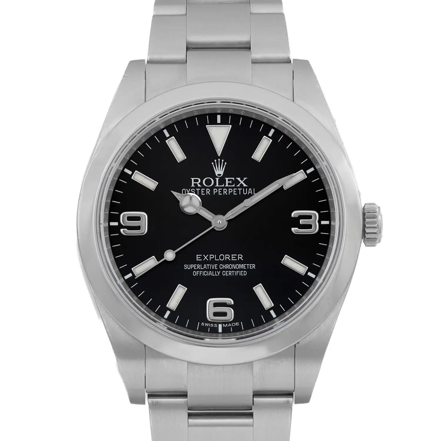 Pre-owned. Good condition. The watch comes with an original box and card.

General Information:
Brand: Rolex
Model: Rolex Explorer 214270
Model Number: 214270
Type: Wristwatch
Style: Luxury
Department: Men
Country/Region of Manufacture: