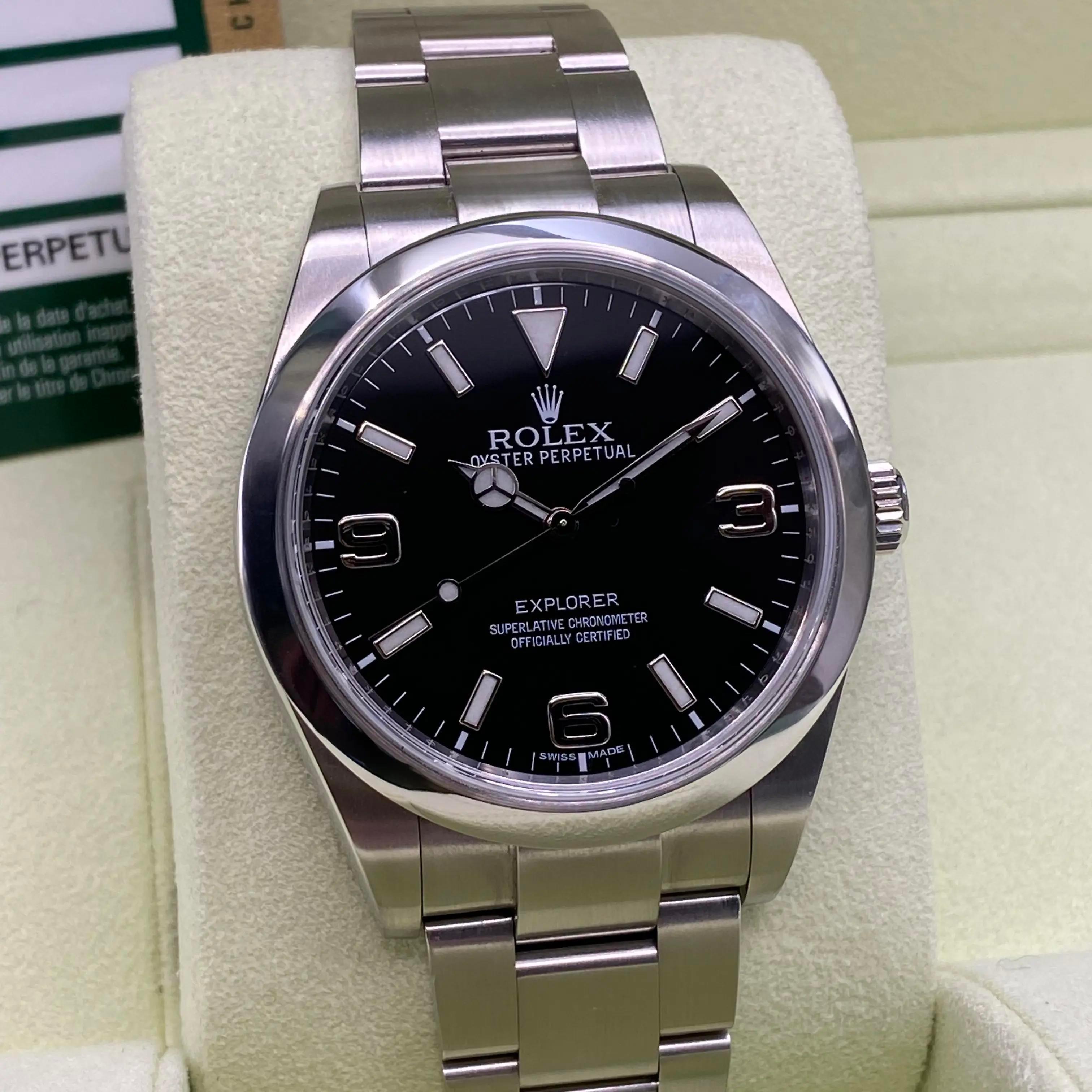 Rolex Explorer 39 Steel Black Dial Automatic Mens Automatic Watch 214270 For Sale 1