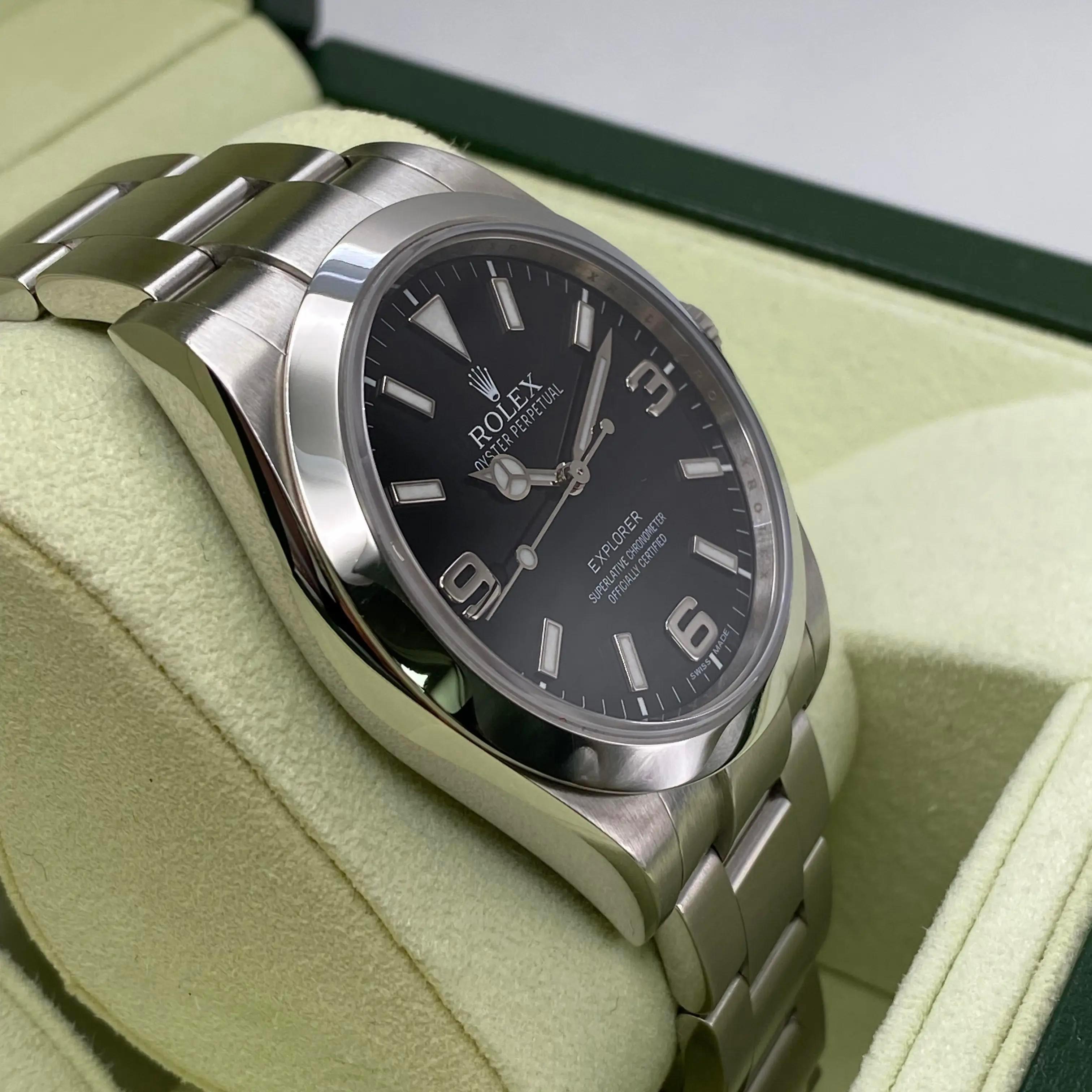 Rolex Explorer 39 Steel Black Dial Automatic Mens Automatic Watch 214270 For Sale 2