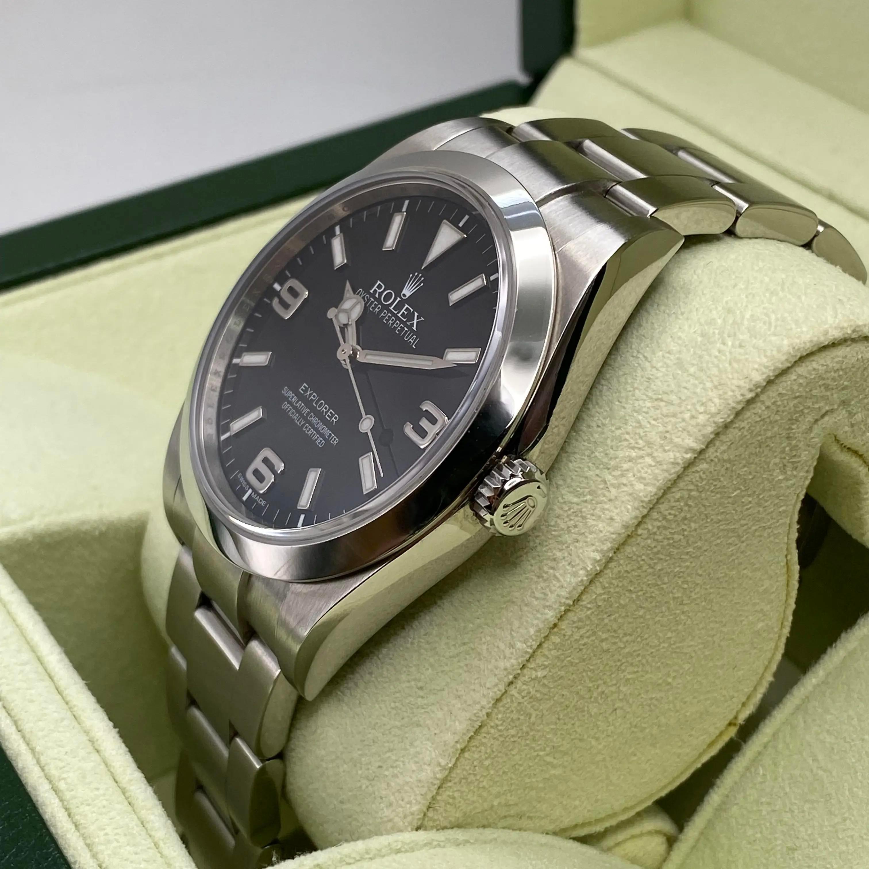 Rolex Explorer 39 Steel Black Dial Automatic Mens Automatic Watch 214270 For Sale 3
