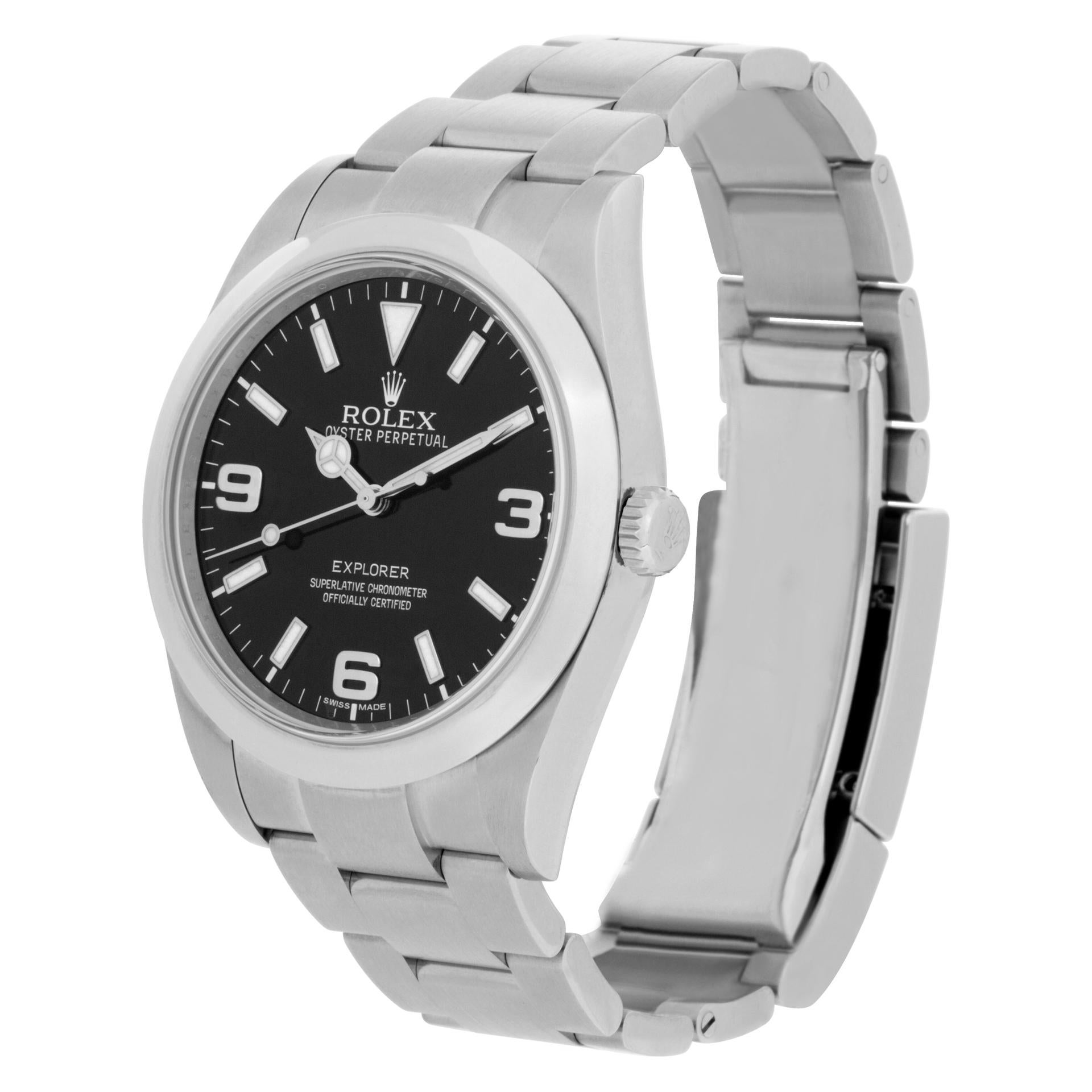 Rolex Explorer in stainless steel. Auto w/ sweep seconds. 39 mm case size. Ref 214270. **Bank Wire Only at this price** Fine Pre-owned Rolex Watch.

Certified preowned Sport Rolex Explorer 214270 watch is made out of Stainless steel on a Stainless