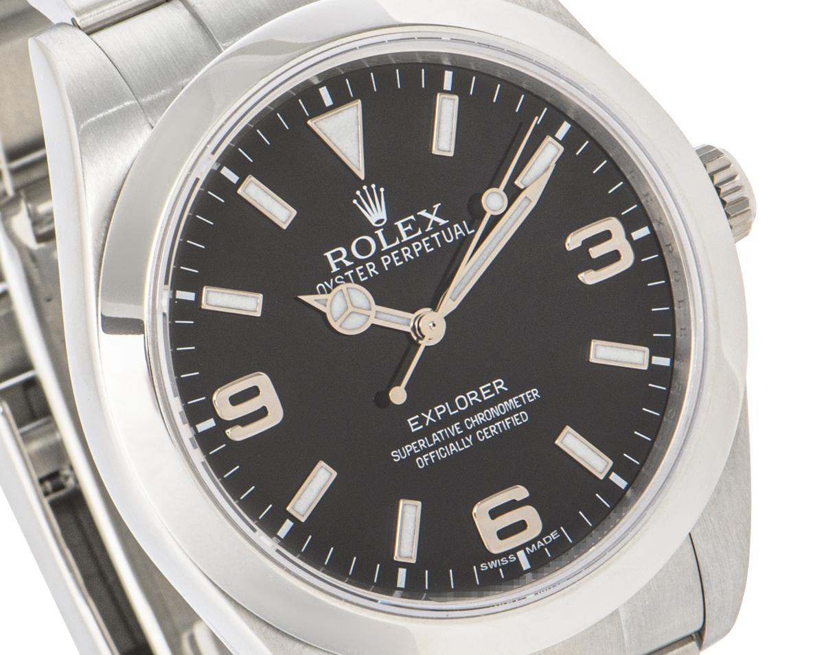Rolex Explorer Black Dial Oyster Bracelet 214270 For Sale 3