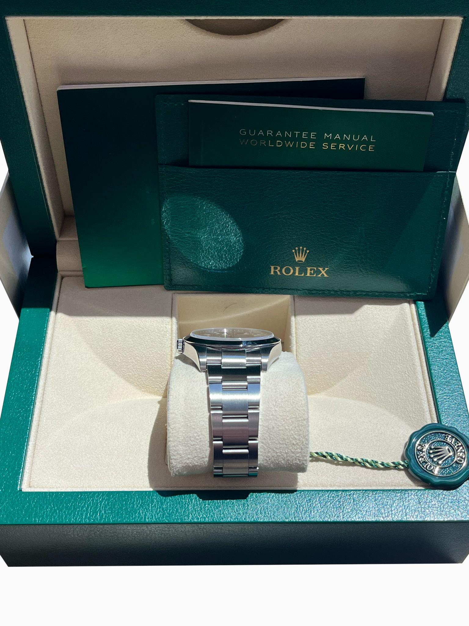 Rolex Explorer 39mm Black Dial Steel Smooth Bezel Oyster Mens Watch 214270 For Sale 5