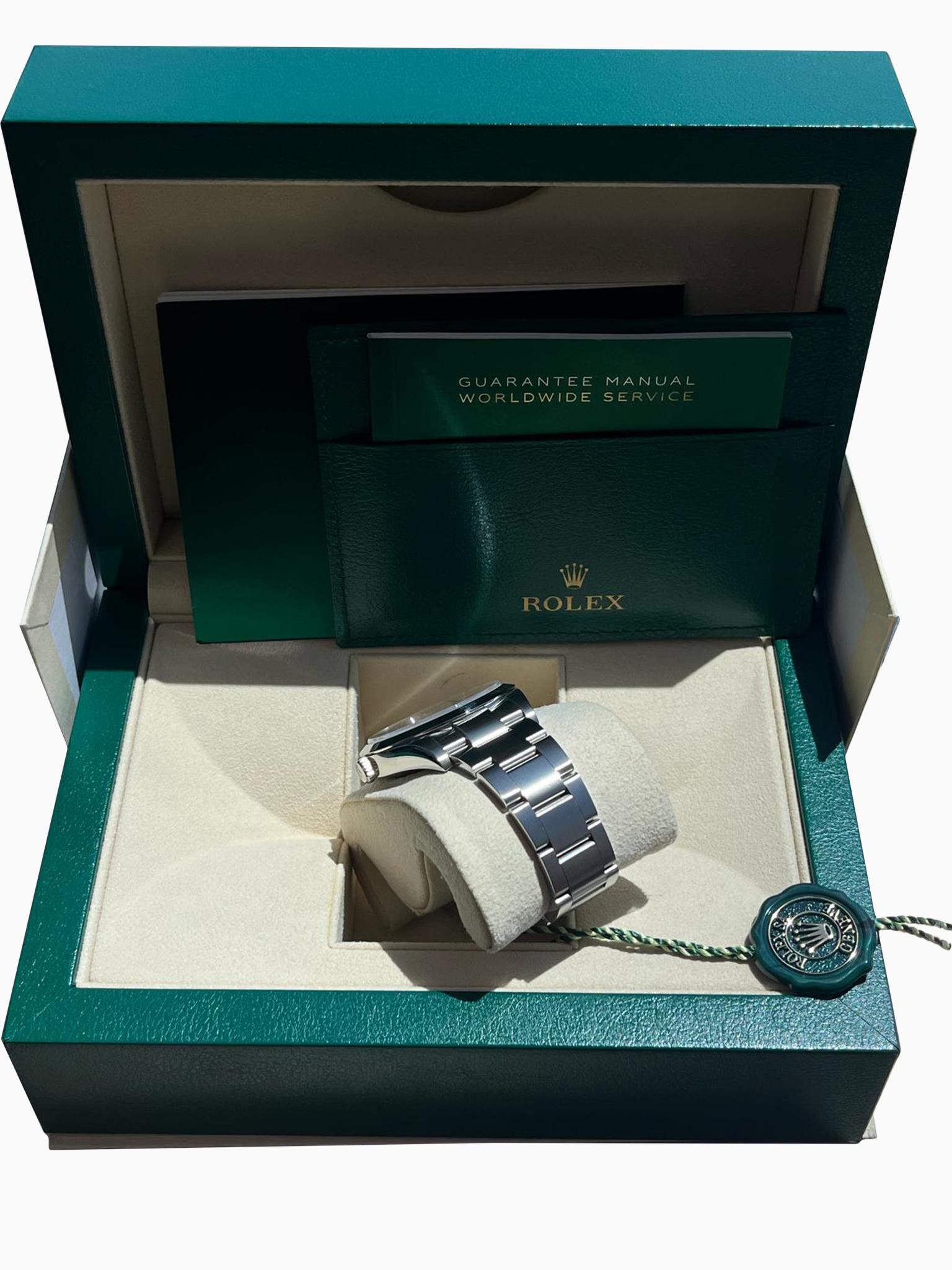 Rolex Explorer 39mm Black Dial Steel Smooth Bezel Oyster Mens Watch 214270 For Sale 6