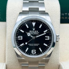 Rolex Explorer 40mm 224270 Stahl Schwarzes Zifferblatt Automatik Herrenuhr