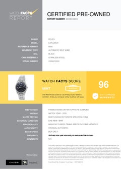 Rolex Explorer 5500, Black Dial, Certified and Warranty